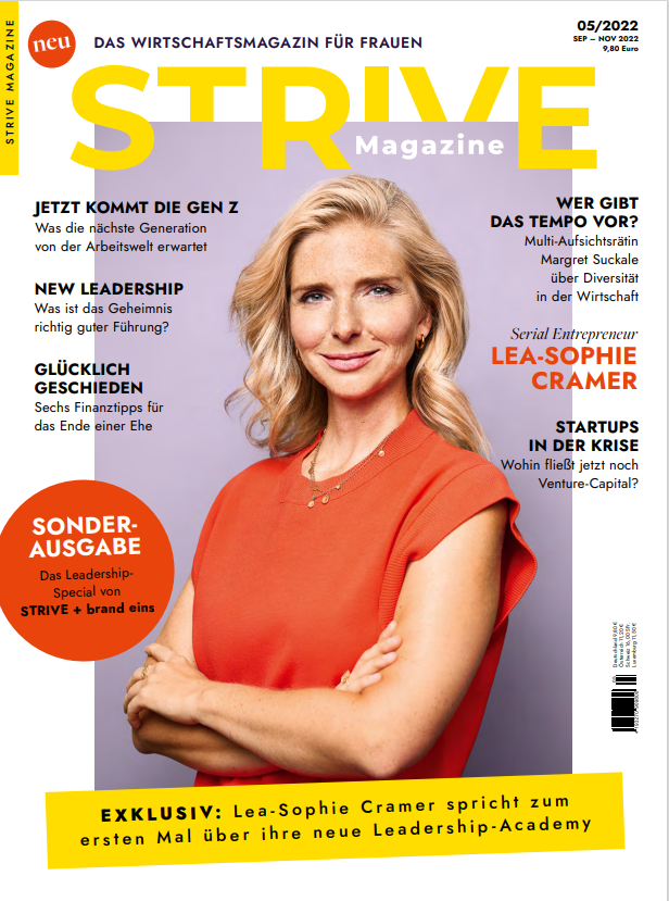 Wertekommission - Andrea Rexer mit Werte & Leadership im Strive Magazin 2022